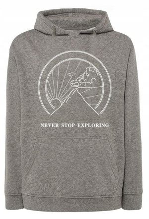 Bluza męska nadruk GÓRY NEVER STOP r.S