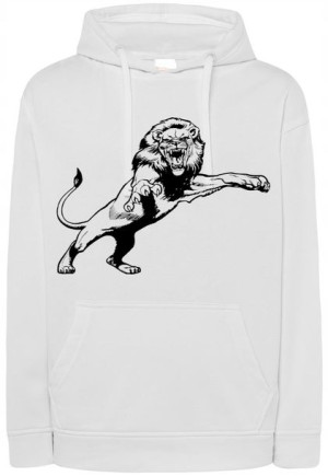 Bluza męska nadruk groźny LEW SKOK r.XXL