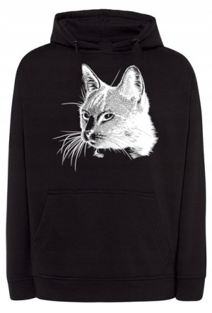 Bluza męska nadruk głowa KOT KOTEK r.S