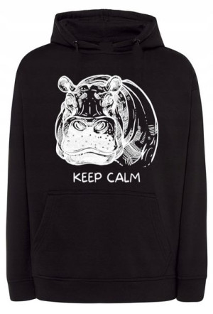 Bluza męska nadruk hipopotam KEEP CALM r.3XL