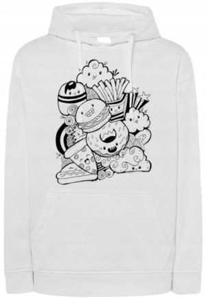 Bluza męska nadruk Jedzenie FAST FOOD r.XXL