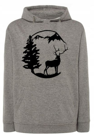 Bluza męska nadruk JELEŃ GÓRY r.M