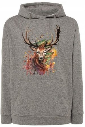 Bluza męska nadruk Jeleń r.3XL