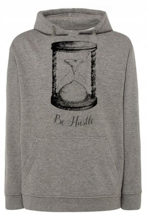 Bluza męska nadruk klepsydra Be Hustle r.5XL