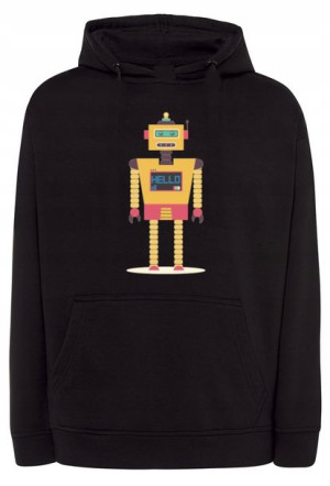 Bluza męska nadruk kolorowy ROBOT r.M