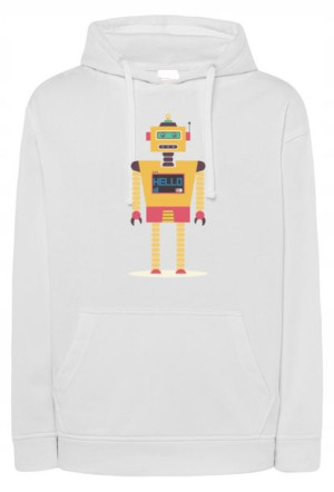 Bluza męska nadruk kolorowy ROBOT r.XS