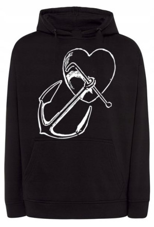 Bluza męska nadruk KOTWICA SERCE r.XL
