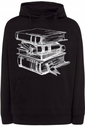 Bluza męska nadruk Książki r.XL