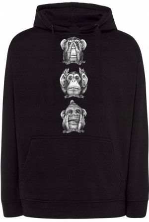 Bluza męska nadruk Małpa r.3XL