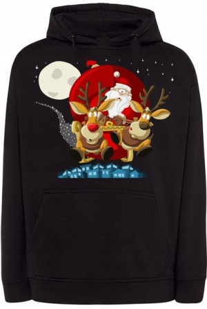 Bluza męska nadruk Mikołaj r.5XL