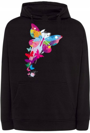 Bluza męska nadruk Motyl r.3XL