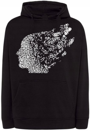 Bluza męska nadruk Muzyka Głowa Nutki r.M