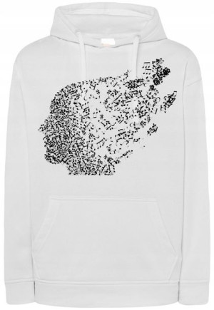 Bluza męska nadruk Muzyka Głowa Nutki r.XXL