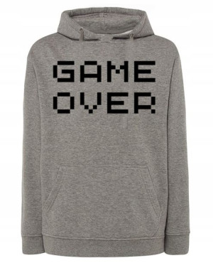 Bluza męska nadruk napis GAME OVER r.5XL