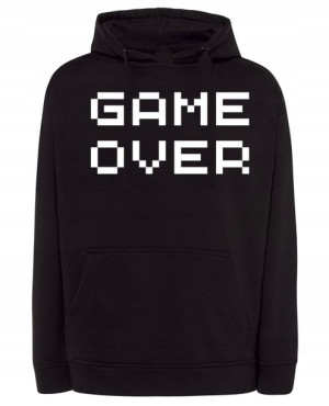 Bluza męska nadruk napis GAME OVER r.XL