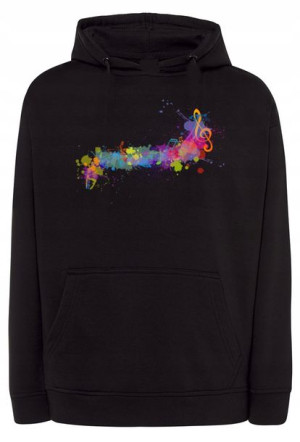 Bluza męska nadruk Nutki Nuty Muzyka r.L