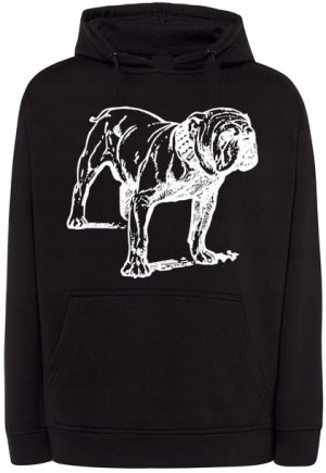 Bluza męska nadruk pies BULLDOG r.M