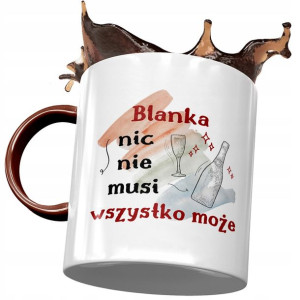 Kubek Bordowy Dla Blanki Przyjaciółki Na Prezent