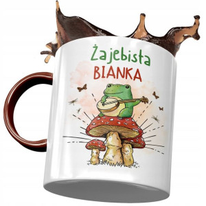 Kubek Bordowy Dla Bianki Żony Przyjaciółki Prezent