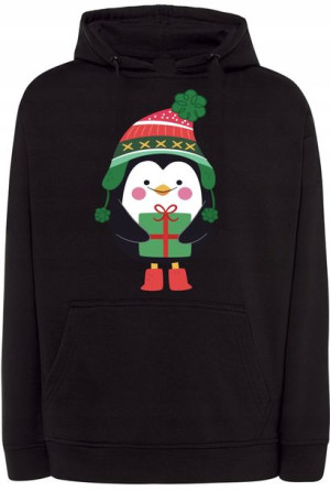Bluza męska nadruk Pingwin r.XS