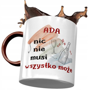 Kubek Bordowy Dla Ady Żony Koleżanki na Prezent