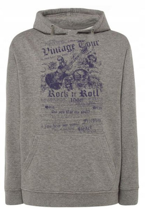 Bluza męska nadruk plakat ROCK N ROLL r.XS