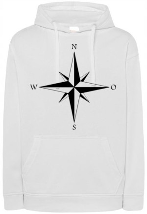Bluza męska nadruk Róża Wiatrów KOMPAS r.3XL