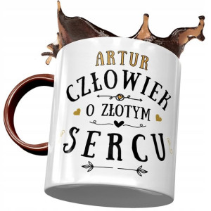 Kubek Bordowy Dla Artura Kolegi Męża na Prezent