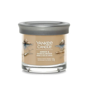 Yankee Candle Signature Amber & Sandalwood Tumbler z 1 knotem 121g