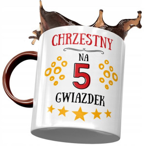 Kubek Bordowy dla Chrzestnego Idealny na Prezent