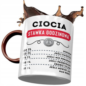Kubek Bordowy Dla Cioci Ciotuni Urodziny Prezent