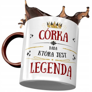 Kubek Bordowy Dla Córki na Dzień Dziecka Prezent
