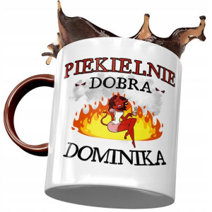 Kubek Bordowy Dla Dominiki Żony Koleżanki Prezent