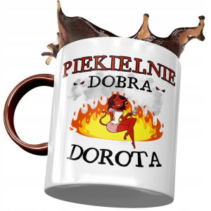 Kubek Bordowy Dla Doroty Żony Koleżanki na Prezent