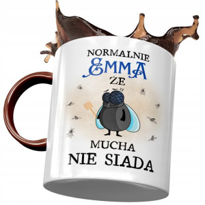 Kubek Bordowy Dla Emmy Żony Przyjaciółki Prezent
