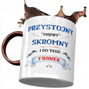 Kubek Bordowy dla Franciszka Franka Kolegi Prezent
