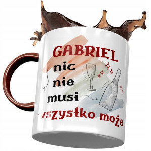 Kubek Bordowy Dla Gabriela Gabrysia Męża Prezent