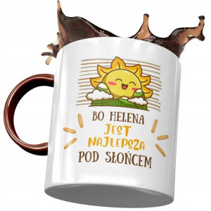 Kubek Bordowy Dla Heleny Koleżanki Żony na Prezent