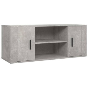 Szafka pod TV, szarość betonu, 100x35x40 cm