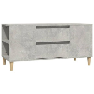 Szafka pod TV, szarość betonu, 102x44,5x50 cm