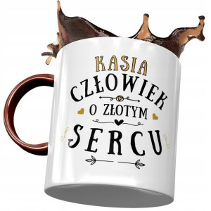 Kubek Bordowy Dla Kasi Koleżanki Żony na Prezent