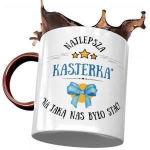 Kubek Bordowy Dla Kasjerki Najlepsza Kasjerka