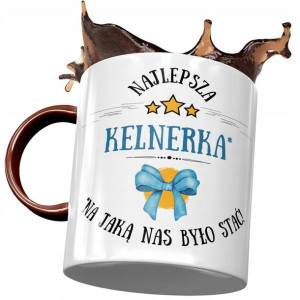 Kubek Bordowy Dla Kelnerki Najlepsza Kelnerka