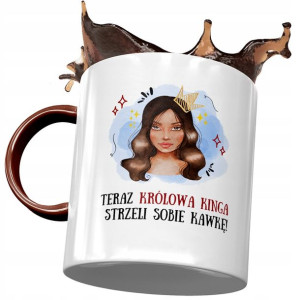 Kubek Bordowy Dla Kingi Koleżanki na Prezent