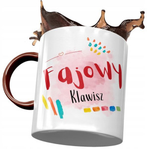 Kubek Bordowy Dla Klawisza Fajowy Klawisz Prezent