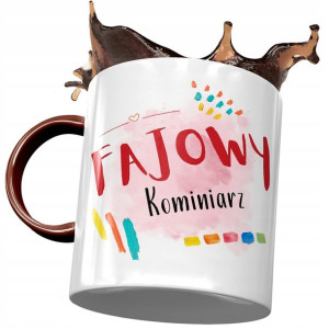 Kubek Bordowy Dla Kominiarza Fajowy Kominiarz