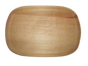 Talerz Drewniany Owalny Ekologiczne Talerze 24cm