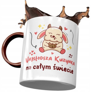 Kubek Bordowy Dla Kuzynki na Urodziny na Prezent