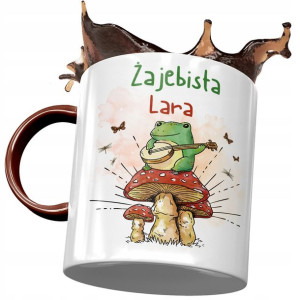 Kubek Bordowy Dla Lary Żony Koleżanki na Prezent