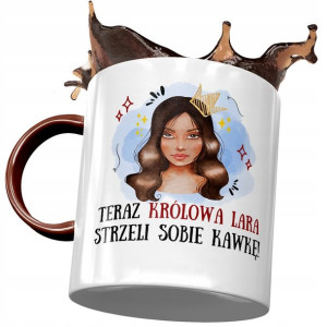 Kubek Bordowy Dla Lary Żony Koleżanki na Prezent